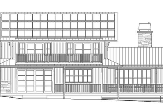 Exterior - Other Elevation 4 for Barndominium House Plan #1042-18 - 3 bed, 3 bath
