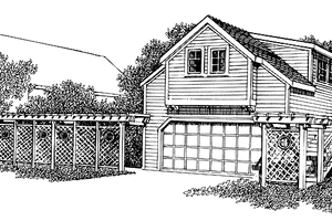 Home Plan - Prairie Exterior - Front Elevation Plan #1048-2