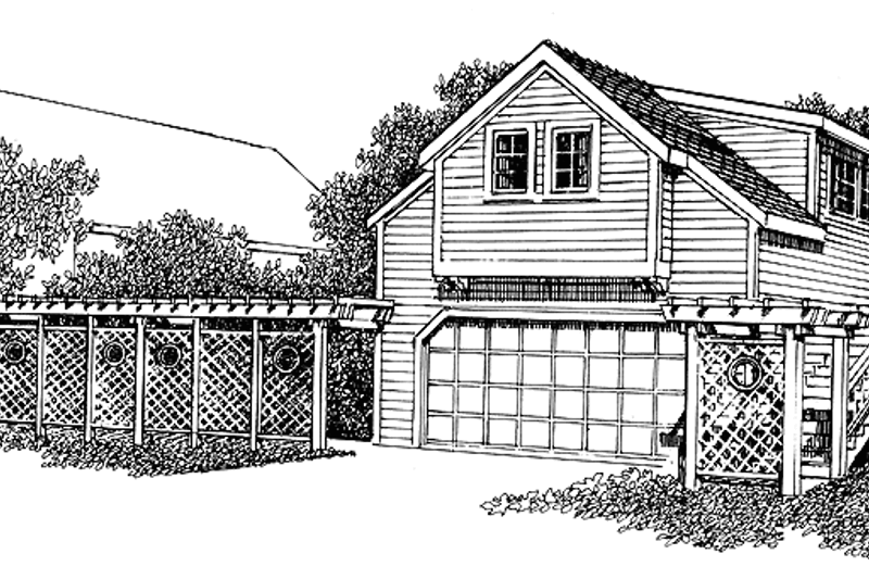 Dream House Plan - Prairie Exterior - Front Elevation Plan #1048-2