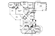 Mediterranean Style House Plan - 4 Beds 4.5 Baths 4802 Sq/Ft Plan #930-187 