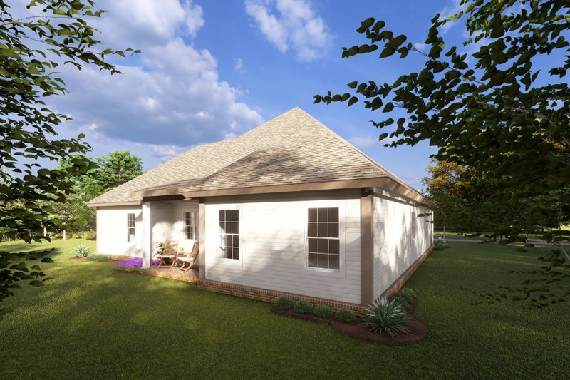 Dream House Plan - Exterior - Rear Elevation 1 for Traditional House Plan #513-2096 - 3 bed, 2.5 bath