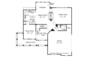 Floor Plan - Main Floor for Country House Plan #927-898 - 4 bed, 2.5 bath