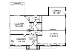 Floor Plan - Other Floor for Contemporary House Plan #1010-203 - 3 bed, 2.5 bath