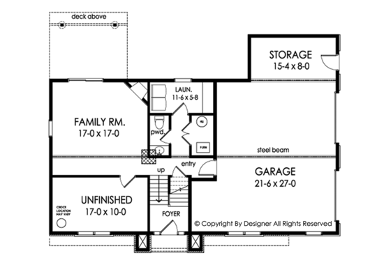 Floor Plan - Other Floor for Contemporary House Plan #1010-203 - 3 bed, 2.5 bath