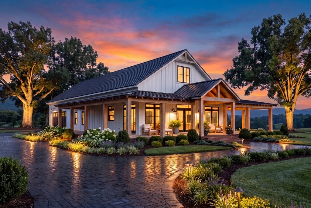 Exterior - Front Elevation 8 for Barndominium House Plan #430-370 - 3 bed, 2 bath