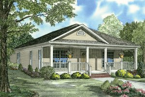 Traditional Exterior - Front Elevation Plan #17-555