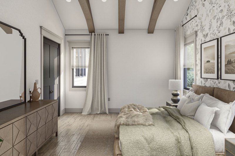 Home Plan - Interior - Master Bedroom for Modern House Plan #455-568 - 3 bed, 2 bath