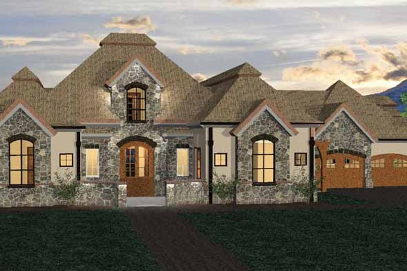 House Blueprint - Country Exterior - Front Elevation Plan #937-6