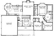 Mediterranean Style House Plan - 3 Beds 2 Baths 2168 Sq/Ft Plan #6-219 