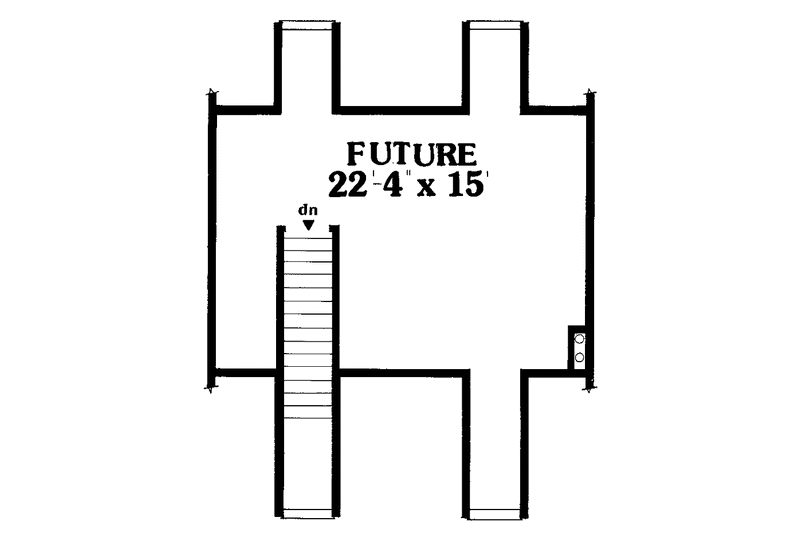 Dream House Plan - Floor Plan - Other Floor for Country House Plan #456-55 - 3 bed, 2 bath