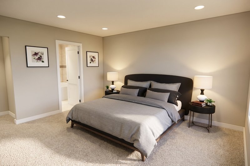 Home Plan - Interior - Master Bedroom for Farmhouse House Plan #51-1524 - 3 bed, 2.5 bath