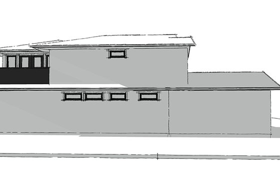 Exterior - Rear Elevation for Country House Plan #1101-35 - 4 bed, 3.5 bath
