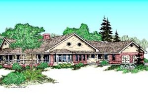 Traditional Exterior - Front Elevation Plan #60-565