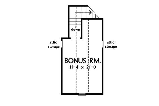 Floor Plan - Other Floor for Mediterranean House Plan #929-291 - 3 bed, 2 bath