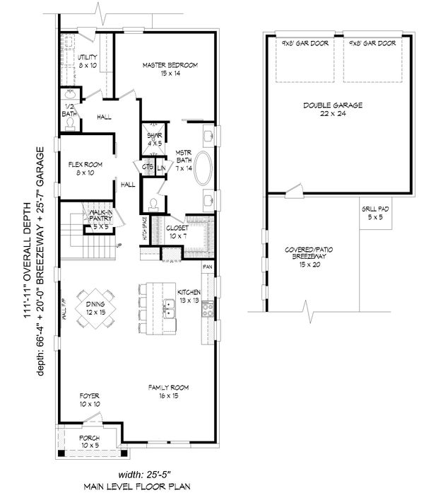 Traditional Floor Plan - Main Floor Plan #932-269