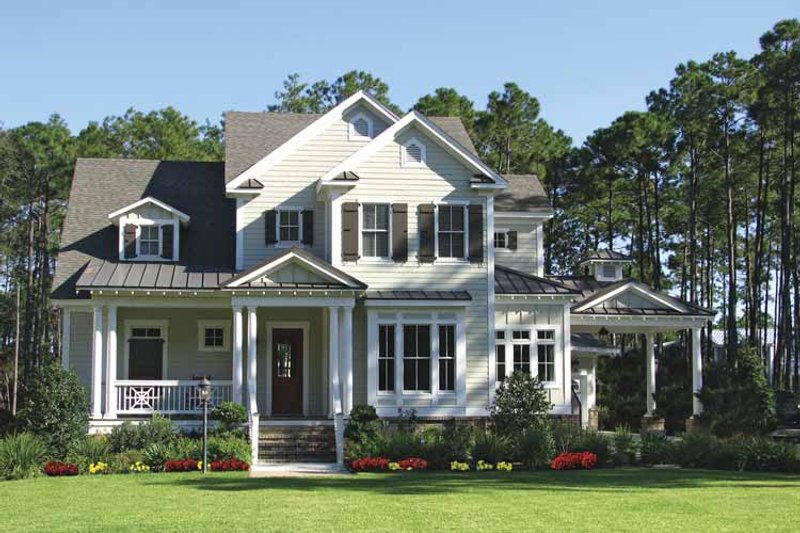 Dream House Plan - Colonial Exterior - Front Elevation Plan #54-273