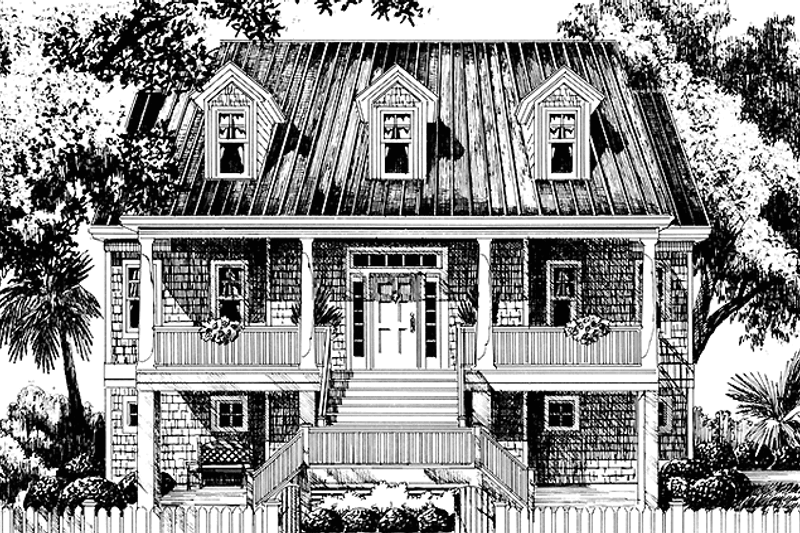 House Design - Country Exterior - Front Elevation Plan #991-12