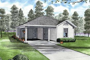 Ranch Exterior - Front Elevation Plan #17-2809