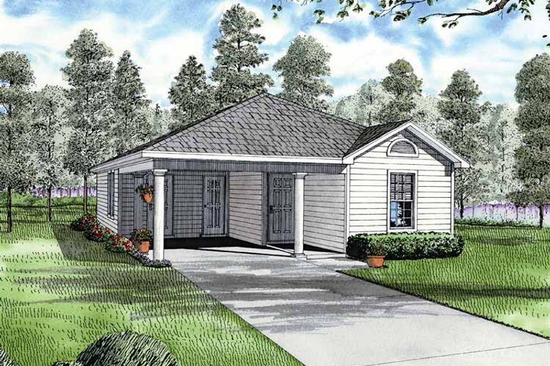Architectural House Design - Ranch Exterior - Front Elevation Plan #17-2809