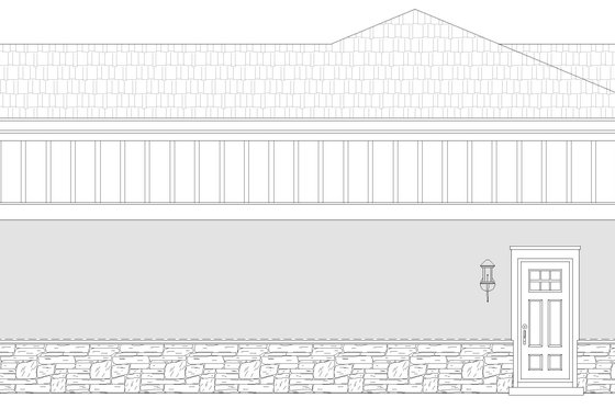 Exterior - Other Elevation 1 for Craftsman House Plan #932-377, 0 bath
