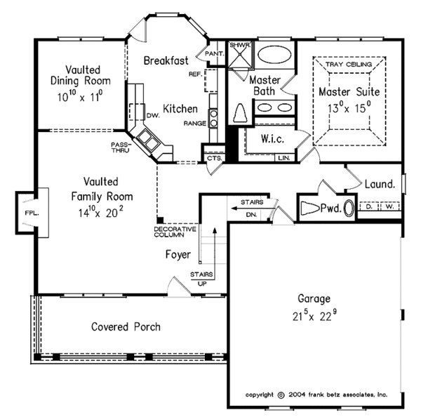Dream House Plan - Country Floor Plan - Main Floor Plan #927-294