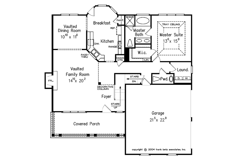 House Design - Floor Plan - Main Floor for Country House Plan #927-294 - 3 bed, 2.5 bath
