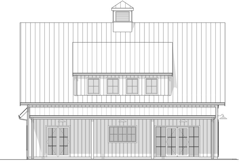 Home Plan - Exterior - Other Elevation 1 for Barndominium House Plan #1114-56 - 4 bed, 3 bath