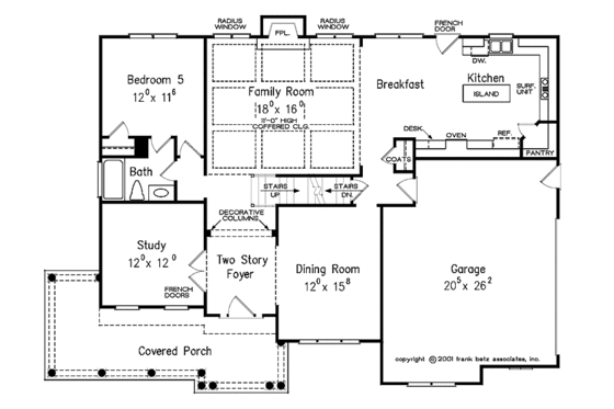 Floor Plan - Main Floor for Country House Plan #927-643 - 5 bed, 4 bath