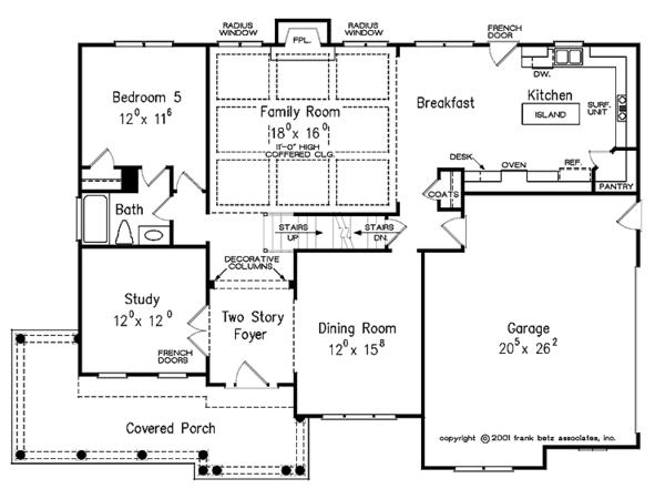 Country Floor Plan - Main Floor Plan #927-643