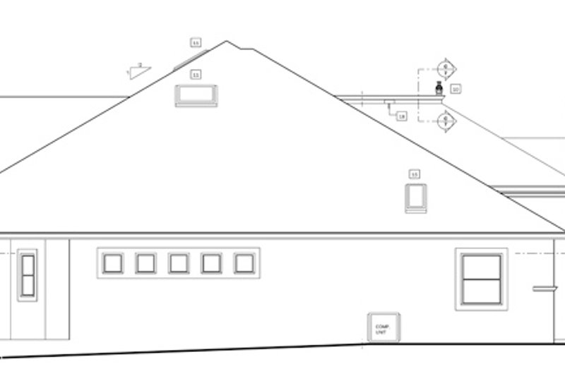 Dream House Plan - Exterior - Other Elevation 1 for European House Plan #1058-52 - 3 bed, 3 bath