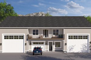 Architectural House Design - Barndominium Exterior - Front Elevation Plan #1060-230