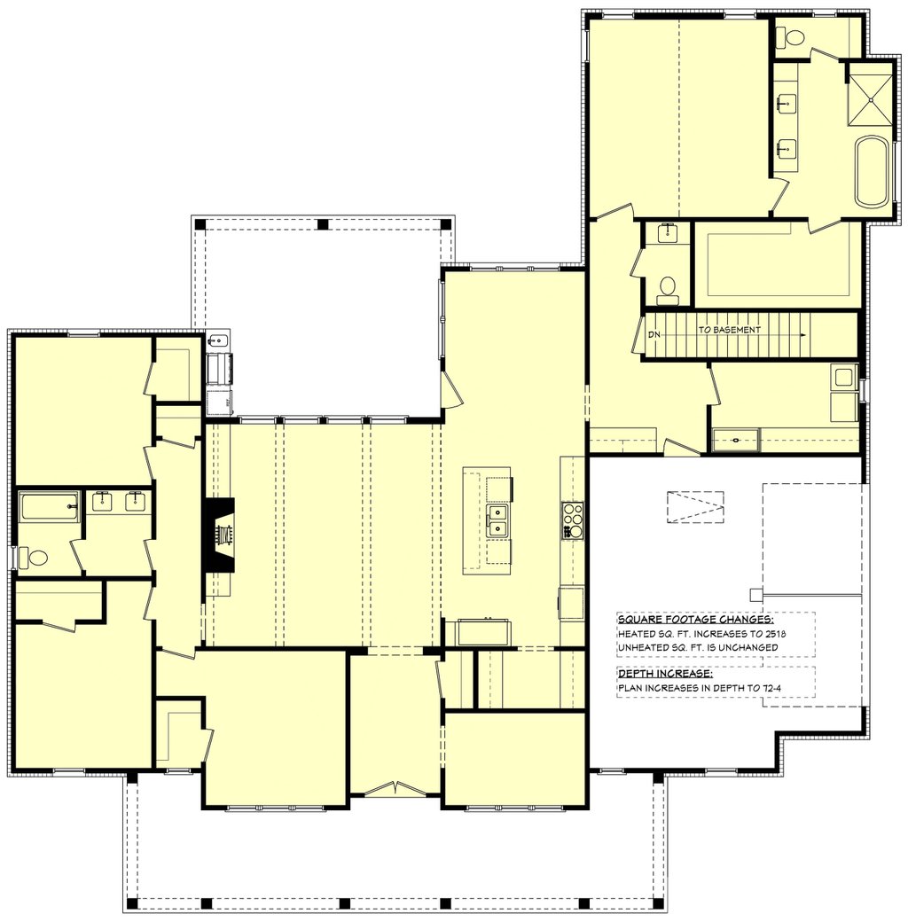 Floor Plan - Other Floor for Farmhouse House Plan #430-439 - 4 bed, 2.5 bath
