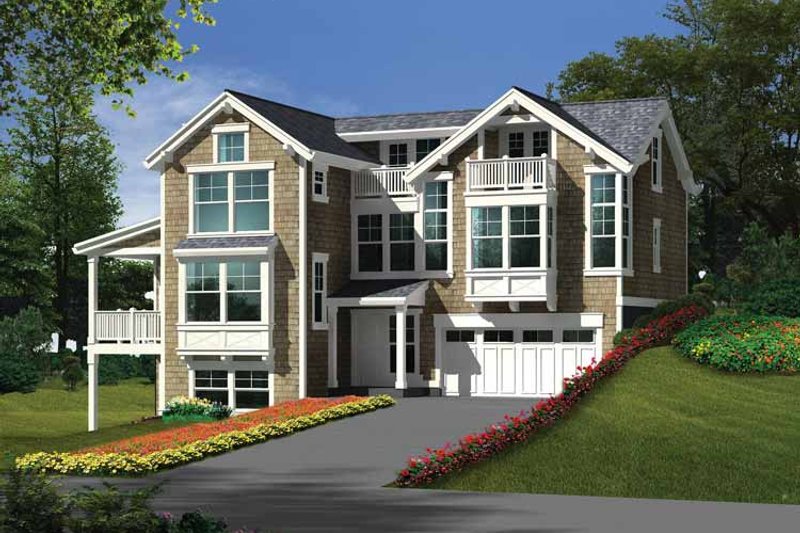 House Plan Design - Craftsman Exterior - Front Elevation Plan #132-276