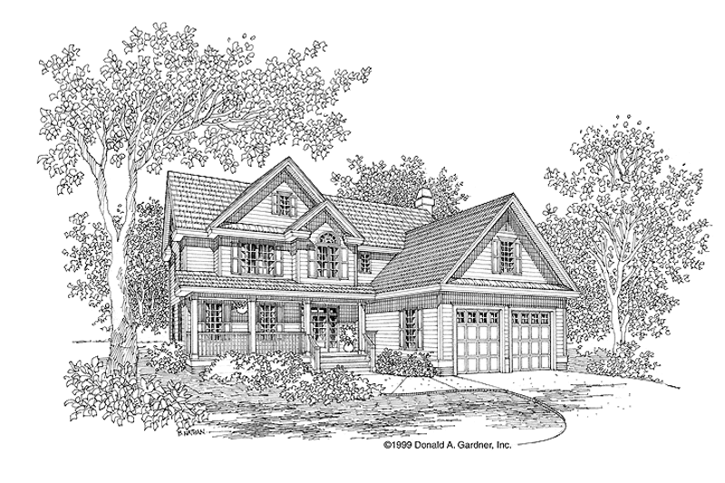 Home Plan - Exterior - Front Elevation 3 for Country House Plan #929-435 - 4 bed, 2.5 bath