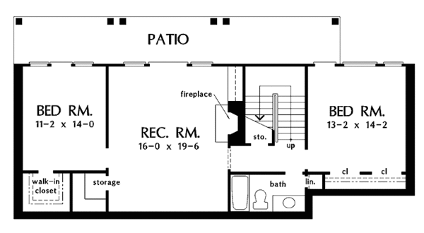 Home Plan - Traditional Floor Plan - Lower Floor Plan #929-503