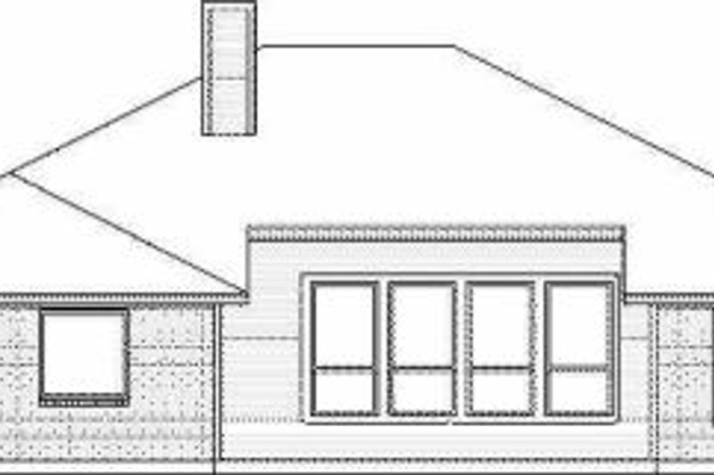 Dream House Plan - Exterior - Rear Elevation for Traditional House Plan #84-128 - 3 bed, 2 bath