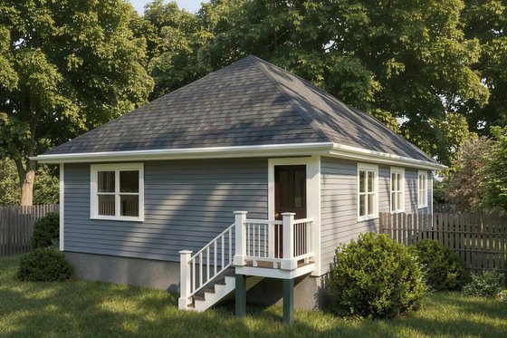 Exterior - Rear Elevation for Cottage House Plan #79-114 - 3 bed, 2 bath