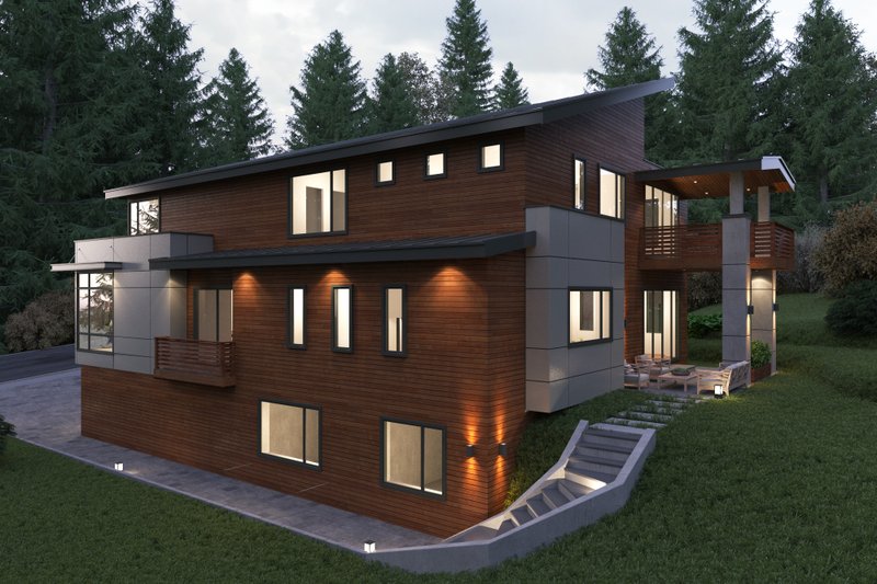 Home Plan - Exterior - Other Elevation 1 for Contemporary House Plan #1066-38 - 6 bed, 5.5 bath