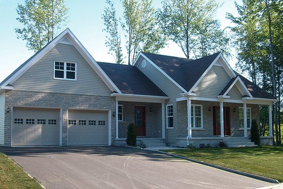 Exterior - Front Elevation 3 for Farmhouse House Plan #23-642 - 2 bed, 1 bath