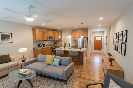 Interior - Family Room for Farmhouse House Plan #126-265 - 3 bed, 2 bath
