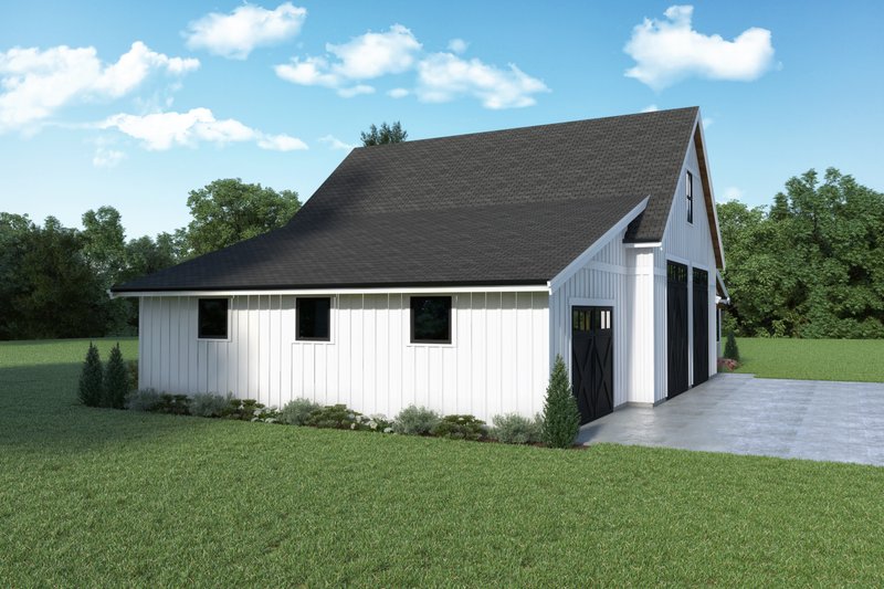 Dream House Plan - Exterior - Other Elevation for Barndominium House Plan #1070-217 - 1 bed, 2 bath