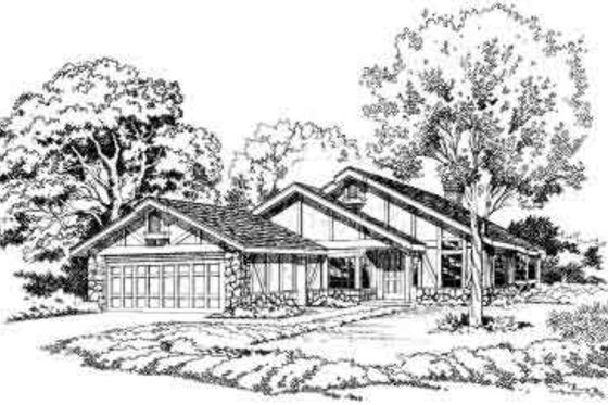 Exterior - Front Elevation for Traditional House Plan #312-179 - 3 bed, 2 bath