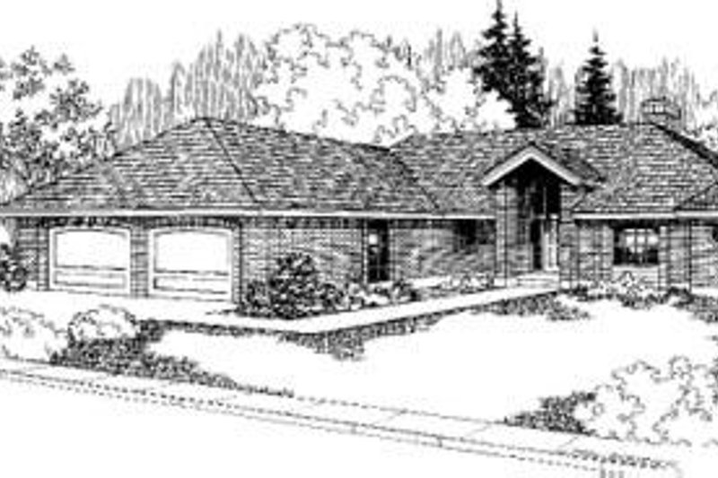 Dream House Plan - Bungalow Exterior - Front Elevation Plan #60-331