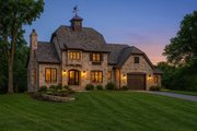 European Style House Plan - 4 Beds 4 Baths 3372 Sq/Ft Plan #928-201 Exterior 