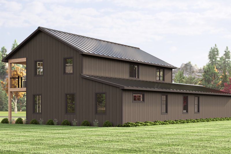 Dream House Plan - Exterior - Rear Elevation 4 for Barndominium House Plan #1064-338 - 4 bed, 2.5 bath