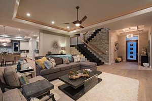 Interior - Family Room for Mediterranean House Plan #548-16 - 4 bed, 5.5 bath