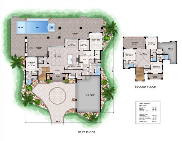 Contemporary Floor Plan - Main Floor Plan #1083-25