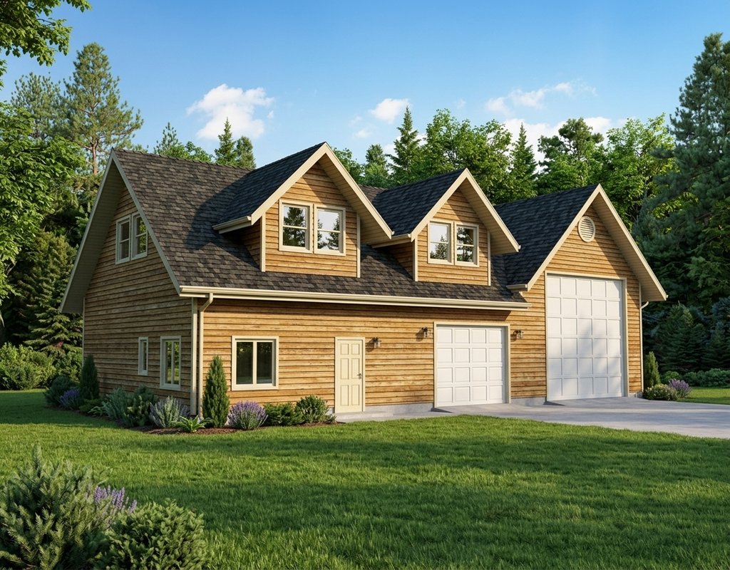 Exterior - Front Elevation 2 for Traditional House Plan #117-482, 1 bath