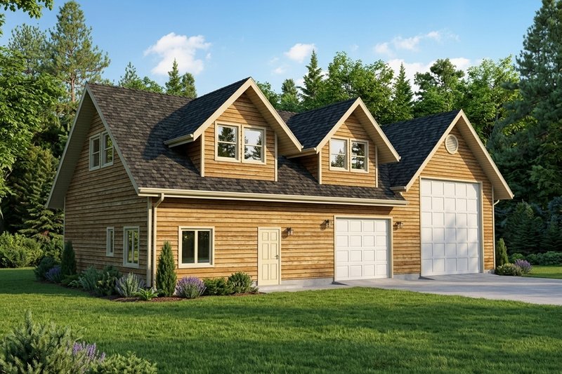 Dream House Plan - Exterior - Front Elevation 2 for Traditional House Plan #117-482, 1 bath