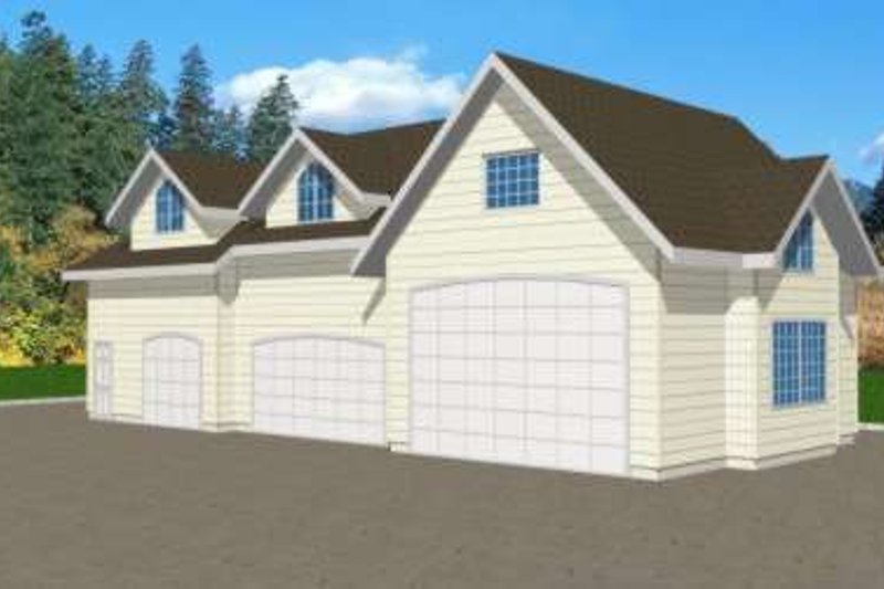 Architectural House Design - Traditional Exterior - Front Elevation Plan #117-366